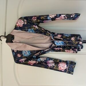 Victoria's secret velvet blue and pink robe